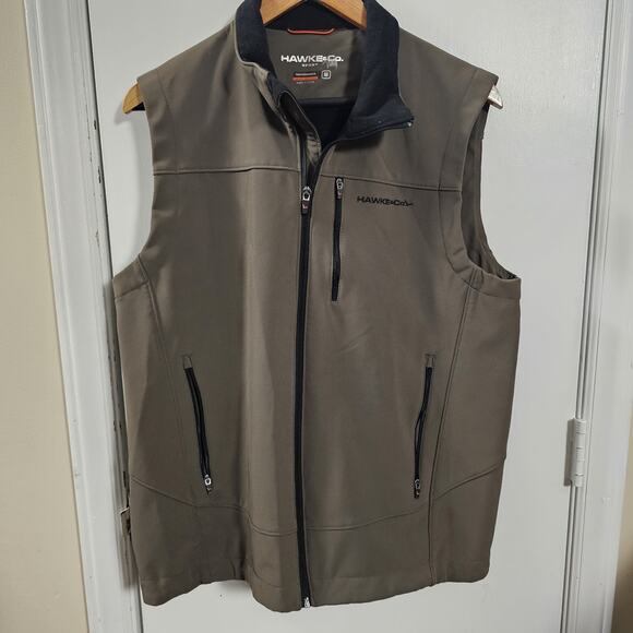 Hawke & Co. Sport Performance Men's Gray Green Vest Size Medium Utility Street - Picture 1 of 5